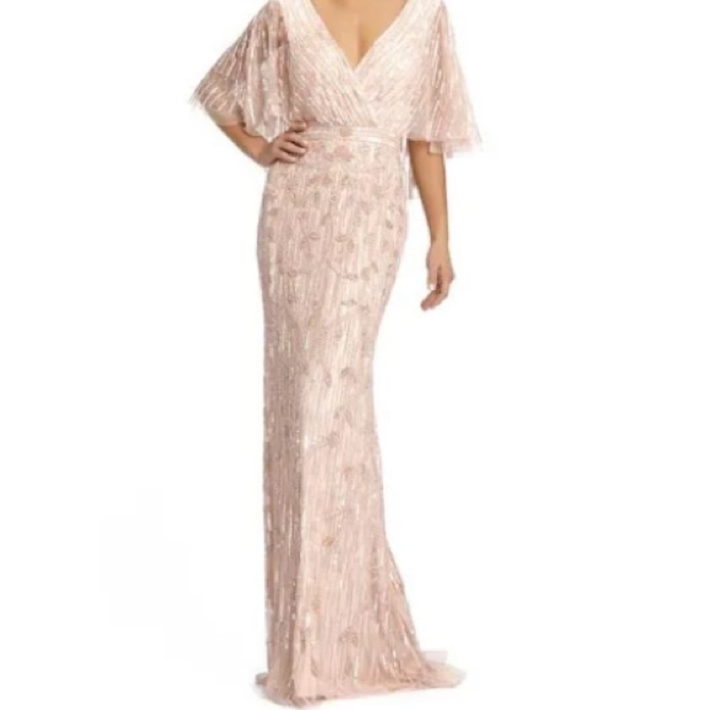 NWT Mac Duggal Blush Evening Gown